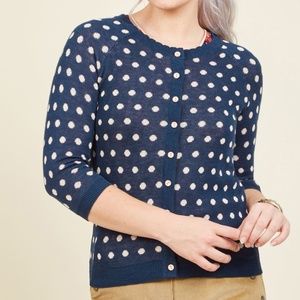 Modcloth Polka dot Cardigan 2xl